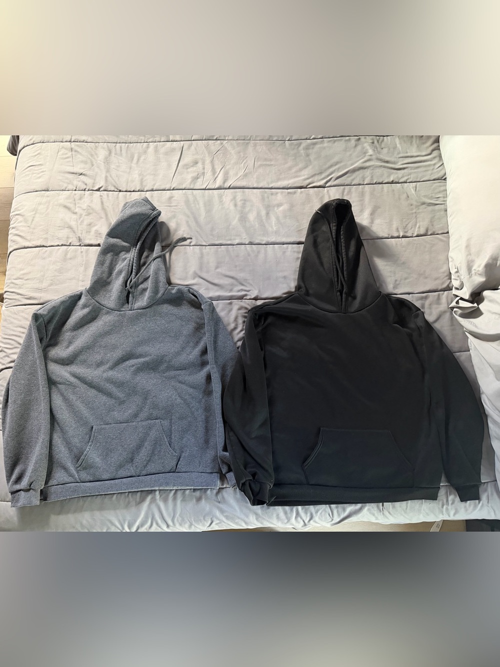 SHEIN Gray & Black Pullover Hoodies - Women's Cozy Sweatshirts